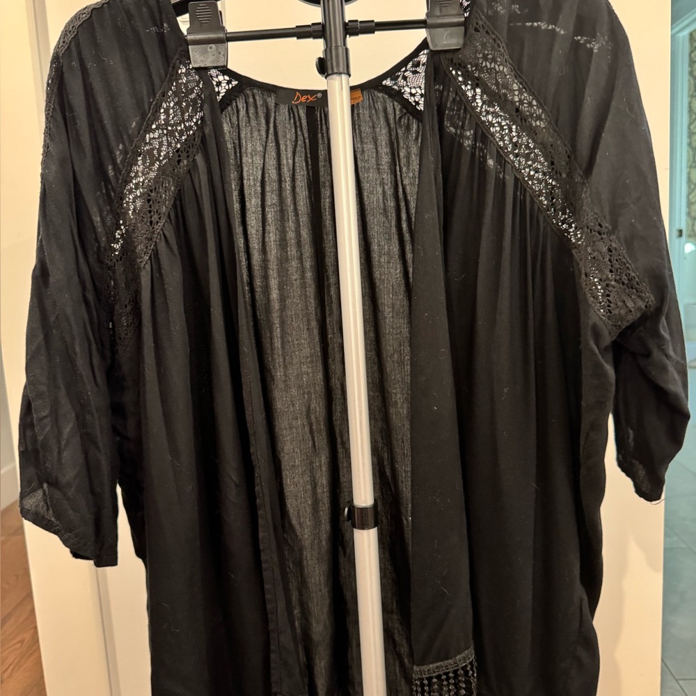 Dex Black Lace Cardigan